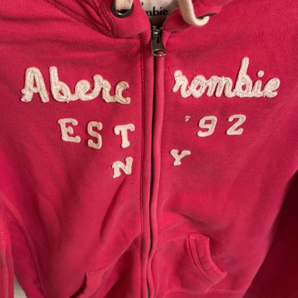 Abercrombie & Fitch Hoodie Size L Color Pink - Picture 4 of 15